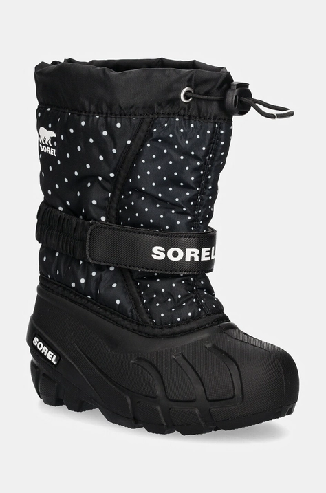 Sorel cizme de iarna copii CHILDRENS FLURRY BO culoarea negru, 2114092