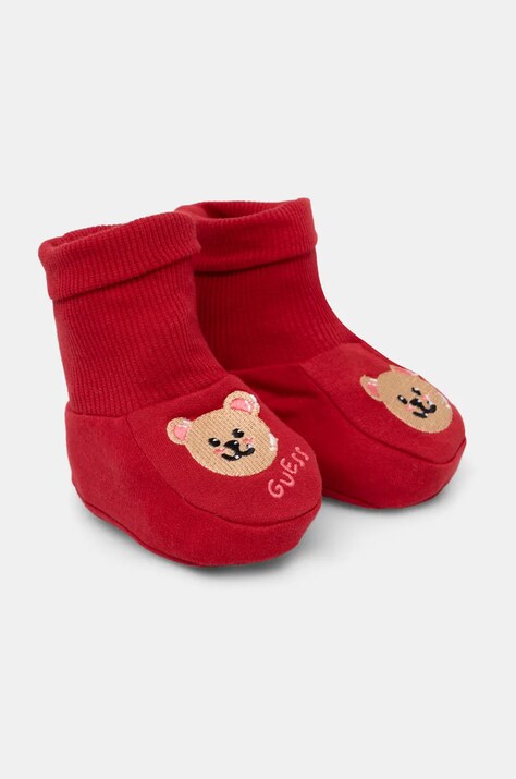 Guess pantofi pentru bebelusi culoarea rosu, H4BZ08 KCG11