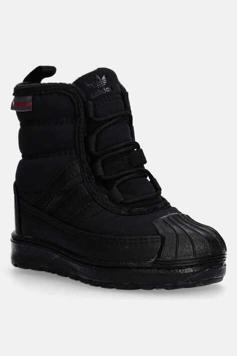 adidas Originals cizme de iarna pentru copii SUPERSTAR 360 BOOT 2.0 culoarea negru, ID9724