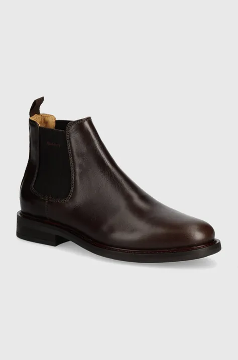 Kožené topánky chelsea Gant St Fairkon pánske, hnedá farba, 27651432.G46