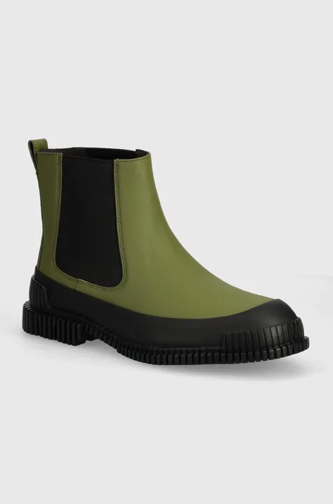 Δερμάτινες μπότες τσέλσι Camper Pix χρώμα: πράσινο, K300252-025
