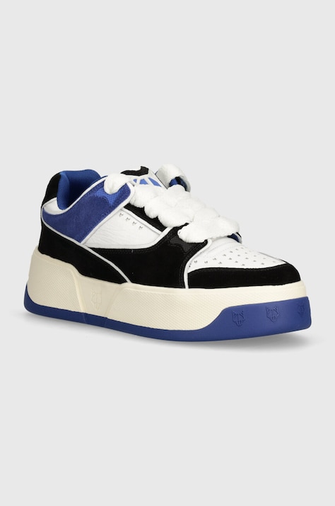 Naked Wolfe sneakersy skórzane Kash Kash Nubuck Leather Blue