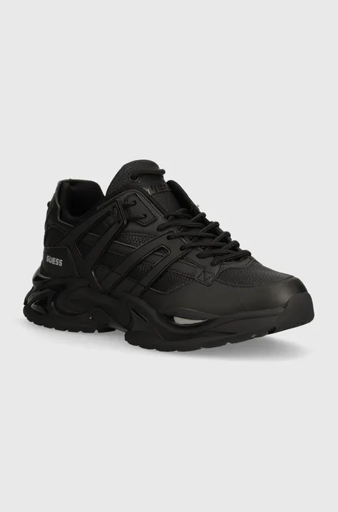 Guess sneakers BELLUNO LOW culoarea negru, FMTBEL ELE12