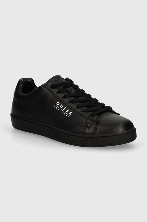 Guess sneakers din piele NOLA culoarea negru, FMTNOL ELE12