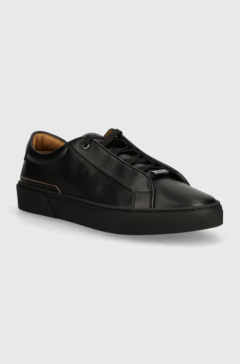 Δερμάτινα αθλητικά παπούτσια BOSS Gary χρώμα: μαύρο, 50499921