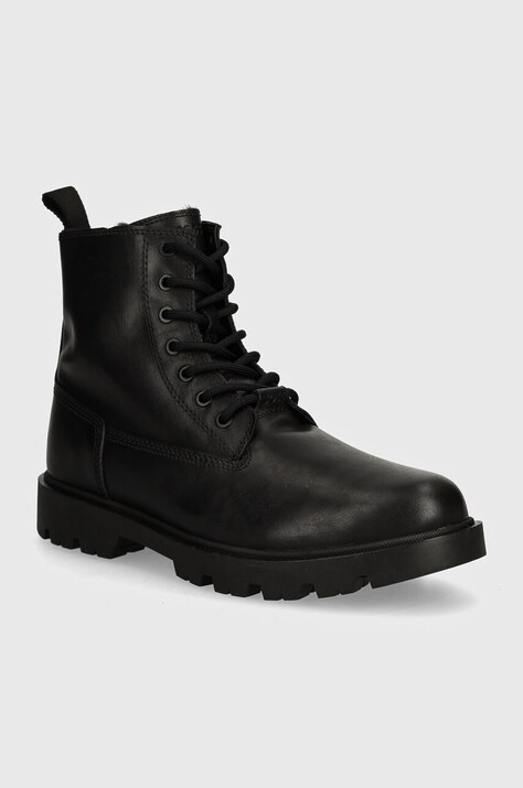 BOSS ghete de piele Adley barbati, culoarea negru, 50523892