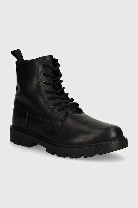 BOSS ghete de piele Adley barbati, culoarea negru, 50523892