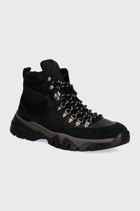 BOSS pantofi Chester barbati, culoarea negru, 50523901