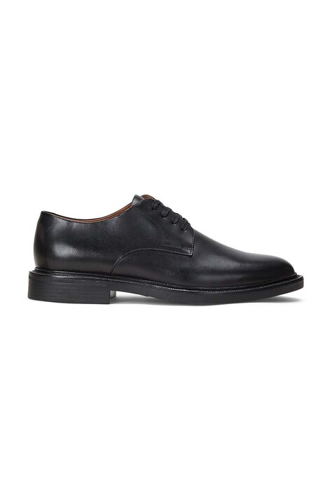 Polo Ralph Lauren pantofi de piele Ps 200 barbati, culoarea negru, 803945279002