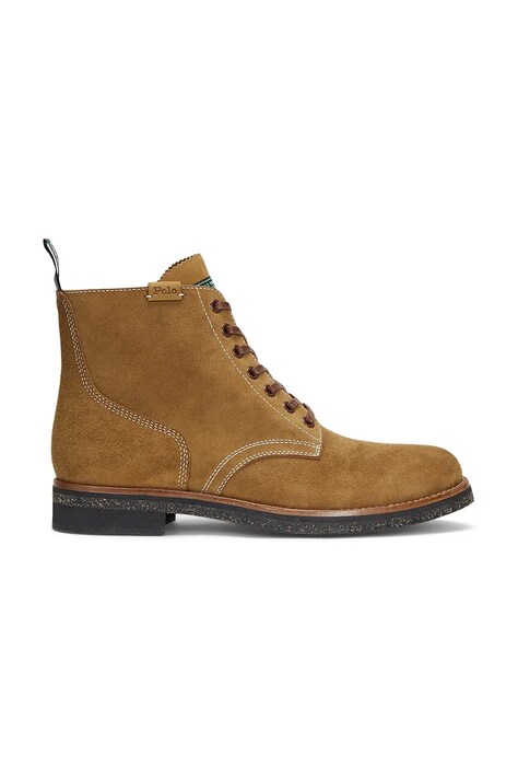Polo Ralph Lauren pantofi de piele intoarsa Radford Boot barbati, culoarea maro, 812945525001