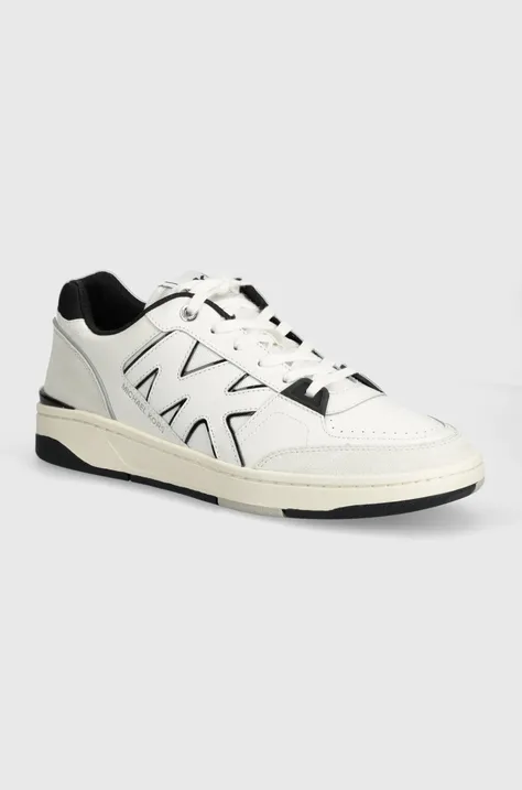Michael Kors sneakers din piele Rebel culoarea alb, 42S4RBFS1D 987