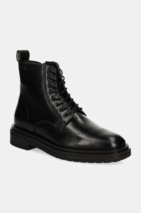 Gant ghete de piele Boggar barbati, culoarea negru, 29641738 G00