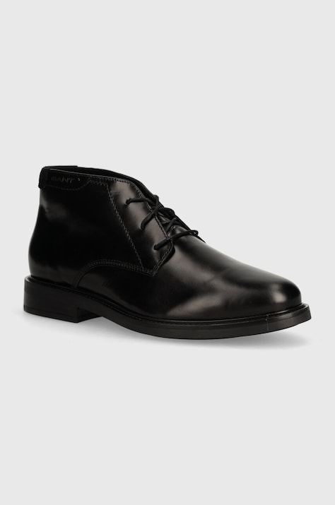 Gant ghete de piele St Fairkon barbati, culoarea negru, 29641759 G00