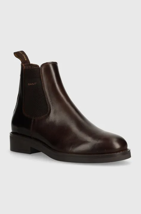 Шкіряні черевики Gant Prepdale чоловічі колір коричневий 29651751 G46