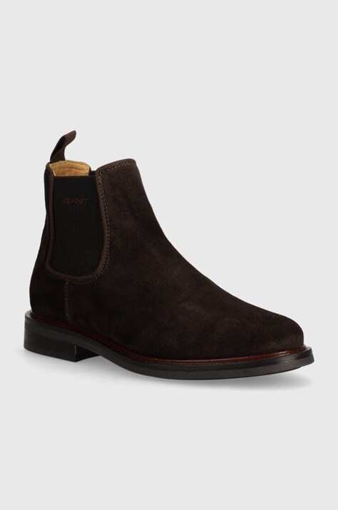 Gant botine din piele intoarsa St Fairkon barbati, culoarea maro, 29653756 G399