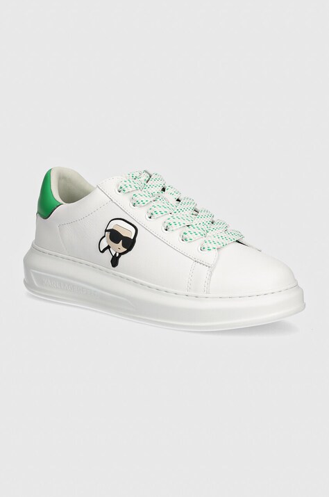 Шкіряні кросівки Karl Lagerfeld KAPRI MENS колір білий KL52528