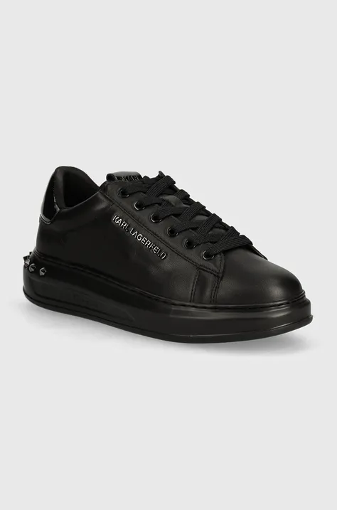 Karl Lagerfeld sneakers in pelle KAPRI MENS colore nero KL52574A