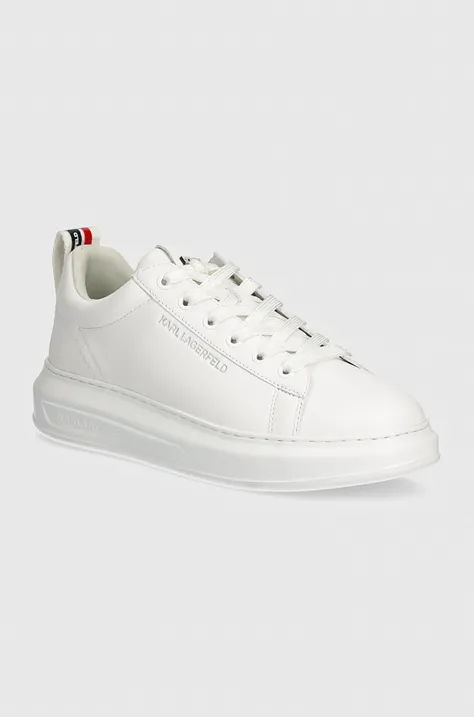 Δερμάτινα αθλητικά παπούτσια Karl Lagerfeld KAPRI MENS χρώμα: άσπρο, KL52514A