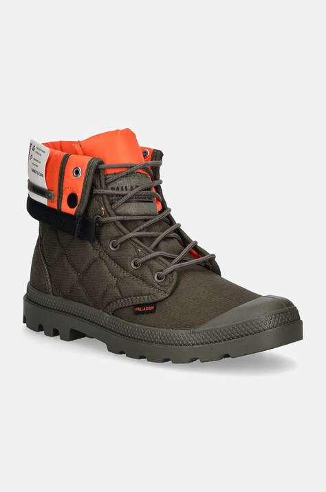 Palladium pantofi BAGGY RE-QUILTED barbati, culoarea verde, 74319-325-M