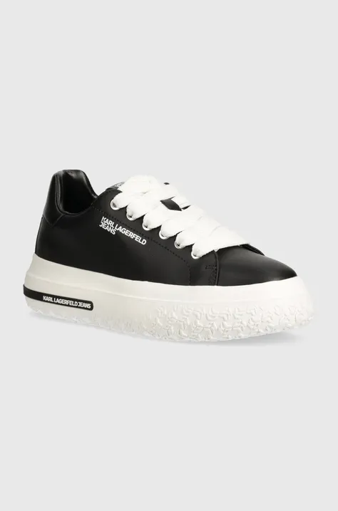 Кожаные кроссовки Karl Lagerfeld Jeans KLJ KUP цвет чёрный KLJ54820