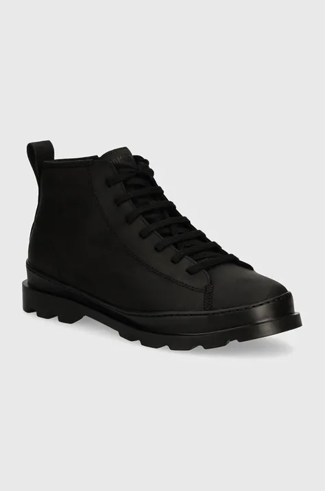 Kožená obuv Camper Brutus pánske, čierna farba, K300444-009