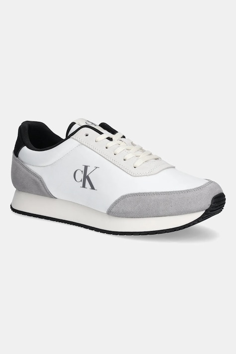 Кроссовки Calvin Klein Jeans RETRO RUNNER ICONIC SNK цвет серый YM0YM01119