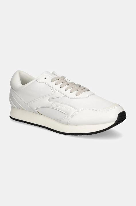 Αθλητικά Calvin Klein Jeans RETRO RUNNER MULTILAYER χρώμα: άσπρο, YM0YM01117