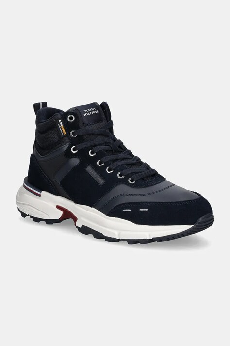 Tommy Hilfiger sneakers M RUNNER CORDURA HI LTH MIX culoarea albastru marin, FM0FM05222