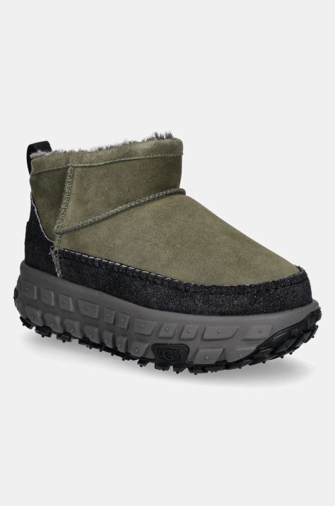 Μπότες χιονιού σουέτ UGG Venture Daze Ultra Mini χρώμα: πράσινο, 1158200-BLVC