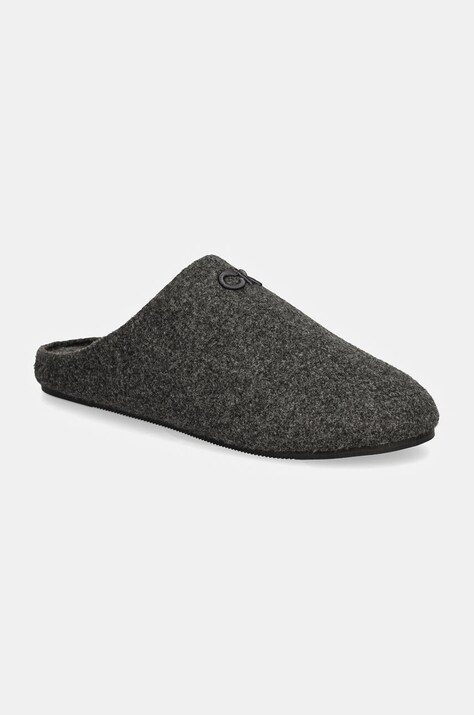 Calvin Klein papuci de casa MULE culoarea gri, HM0HM01608