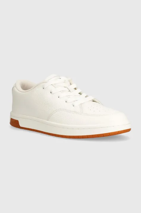 Kožené tenisky Kenzo Dome Low Top Sneakers biela farba, FD65SN061L53.02