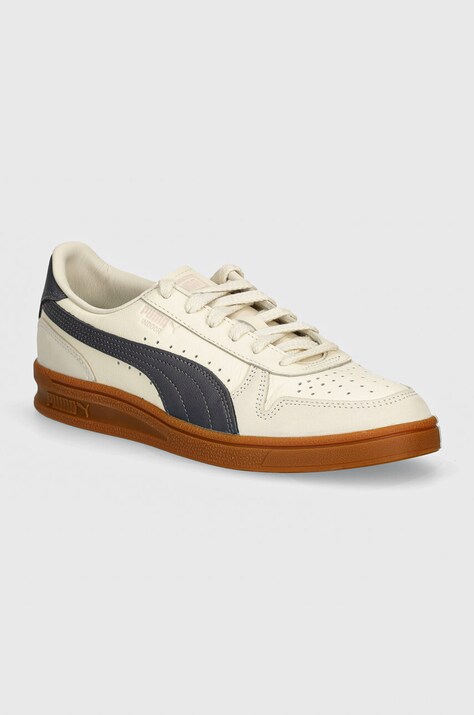 Шкіряні кросівки Puma Indoor OG колір бежевий 395363