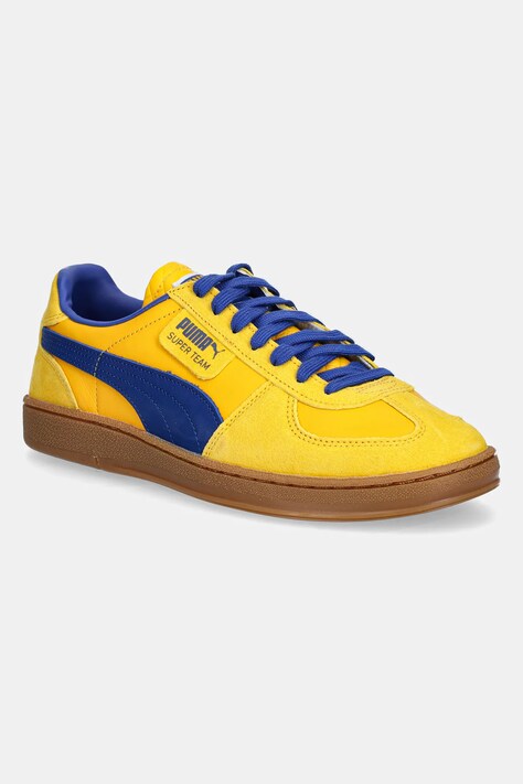 Замшеві кросівки Puma Super Team PARMA Sport колір жовтий 401079