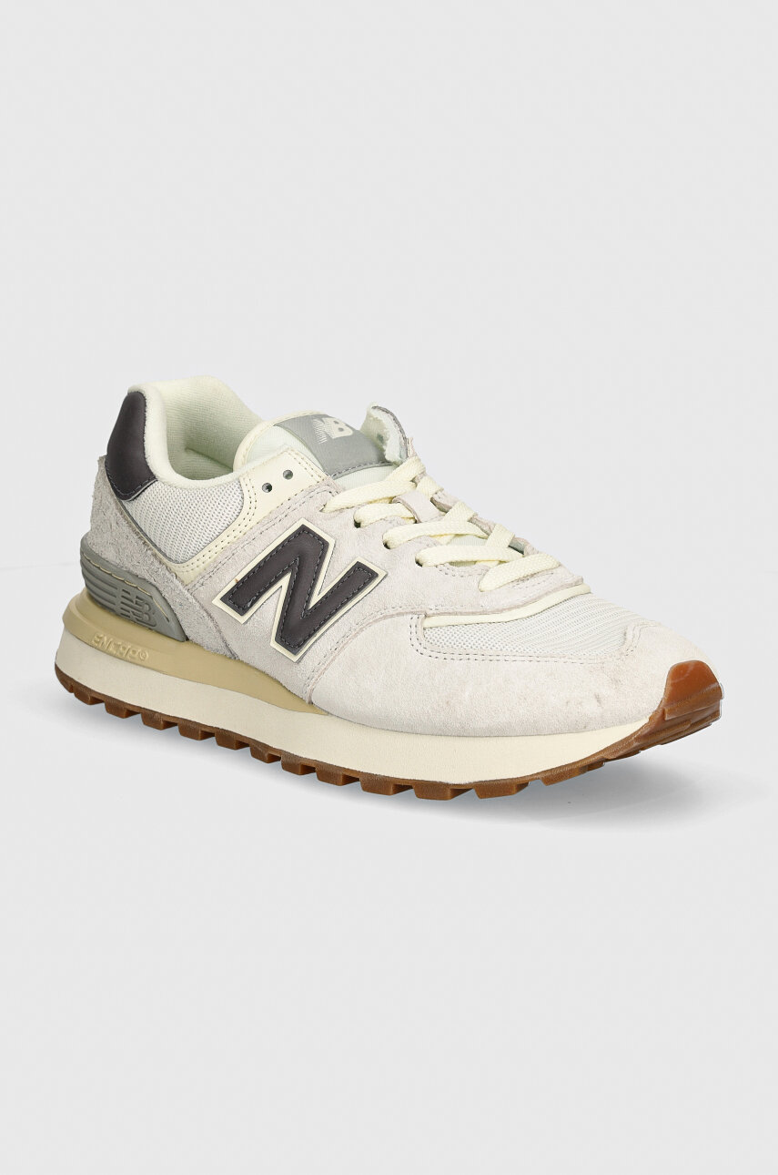 New Balance Men's 574 Classic Sneakers- Grey/White