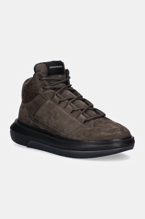 Emporio Armani sneakersy kolor brązowy X4Z135 XR200 U219