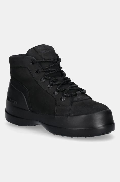 Moon Boot MB LUNA TREK MID NUBUCK colore nero 80D2480070 N001