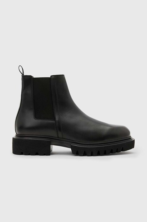 AllSaints ghete chelsea de piele VINCE BOOT barbati, culoarea negru, M050FB
