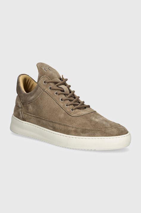 Semišové tenisky Filling Pieces Low Top Suede béžová farba, 10122793055