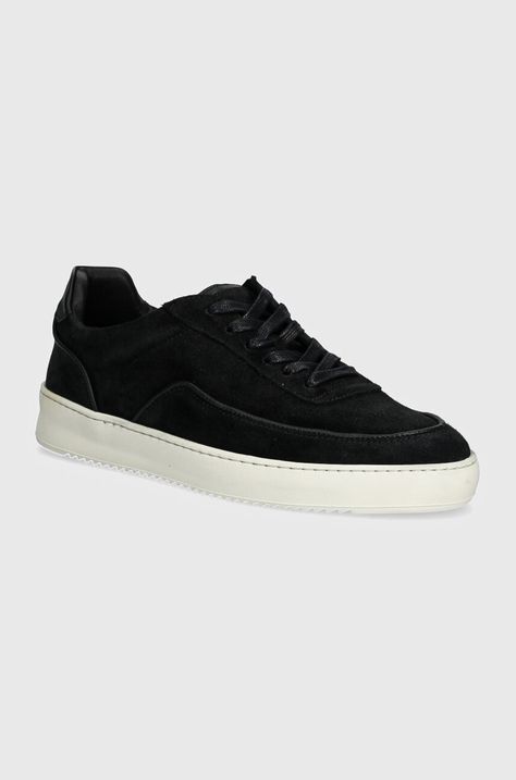 Semišové tenisky Filling Pieces Mondo Suede Lux čierna farba, 46755071861