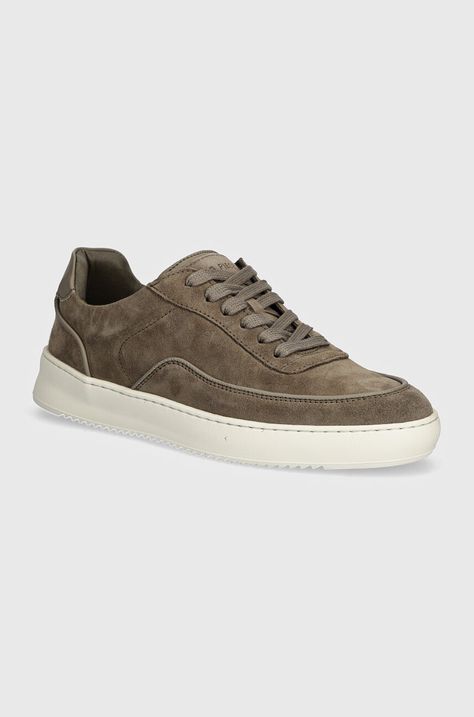 Замшеві кросівки Filling Pieces Mondo Suede Lux колір зелений 46755071108