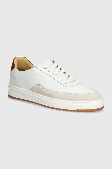 Кожени маратонки Filling Pieces Mondo Squash Tag в бяло 56425651901