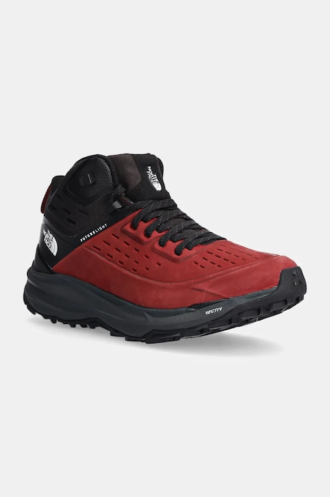 The North Face pantofi Vectiv Exploris 2 Mid Futurelight barbati, culoarea rosu, NF0A7W4XROF1
