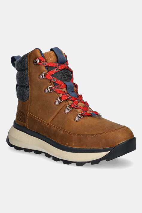Μπότες χιονιού The North Face Bergen Leather χρώμα: καφέ, NF0A8A9M8O11