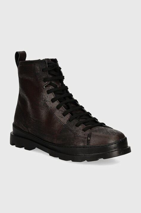 Шкіряні черевики Camper Brutus чоловічі колір коричневий K300245-029
