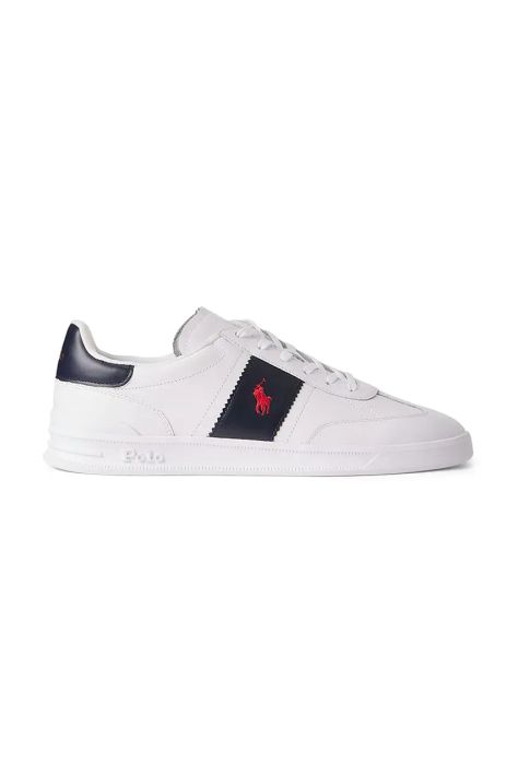 Polo Ralph Lauren sneakers din piele Hrt Aera culoarea alb, 809954593001.100