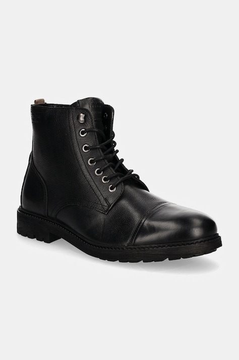 Pepe Jeans ghete de piele PMS50245 barbati, culoarea negru, FRED LAND