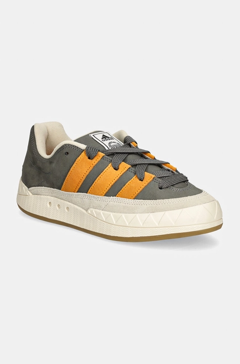 Semišové tenisky adidas Originals Adimatic šedá farba, ID3936