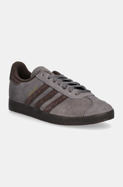 Замшеві кросівки adidas Originals Gazelle колір сірий IG2097