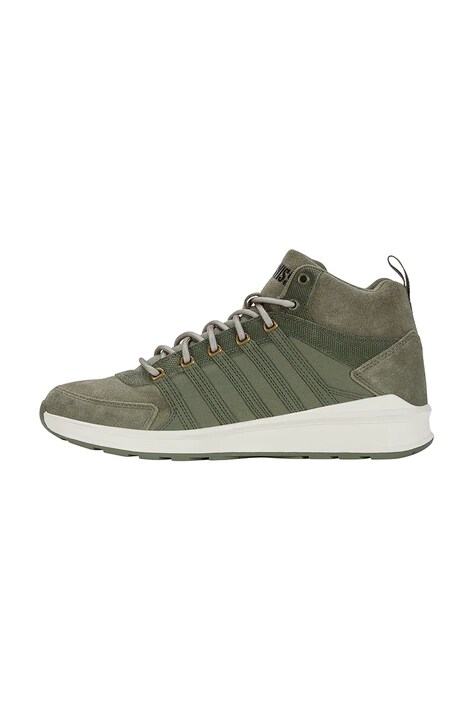 Шкіряні кросівки K-Swiss VISTA TRAINER MID WNT — AW24-OBM1UY, зелений — фото 5
