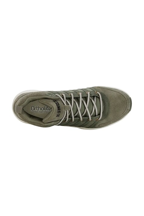Шкіряні кросівки K-Swiss VISTA TRAINER MID WNT — AW24-OBM1UY, зелений — фото 6